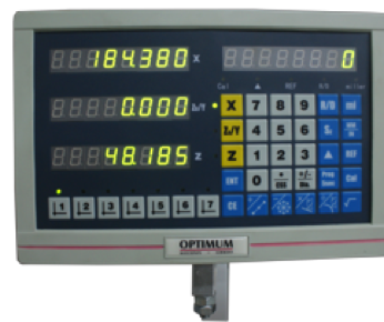 Digital scales u to 3 axis, as an option, on the ELITE 70